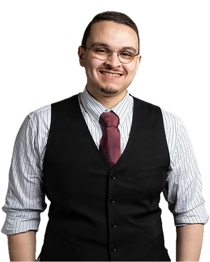Portrait of Mohamed Essalah Berredjem, HEOR consultant and pharmacist